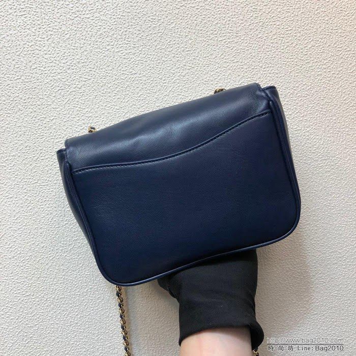 CHANEL香奈兒 独家背景实拍 Chane1 OHANEL 2019最新款口盖包 进口小羊皮 内里搭配牛仔布 可单肩可斜挎  Cco1133